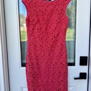 NWT Lauren Ralph Lauren Pink Sheath Cocktail Dress